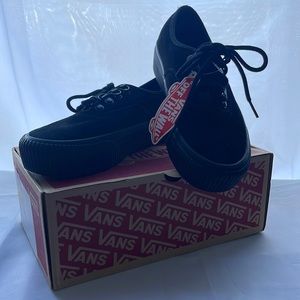 Black Platform Vans w sz 6.5